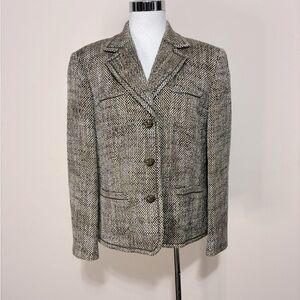 Gerry Weber Women’s Brown and TanTweed Blazer